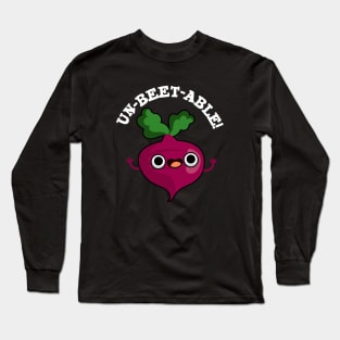 Un-beet-table cute Veggie Beet Pun Long Sleeve T-Shirt